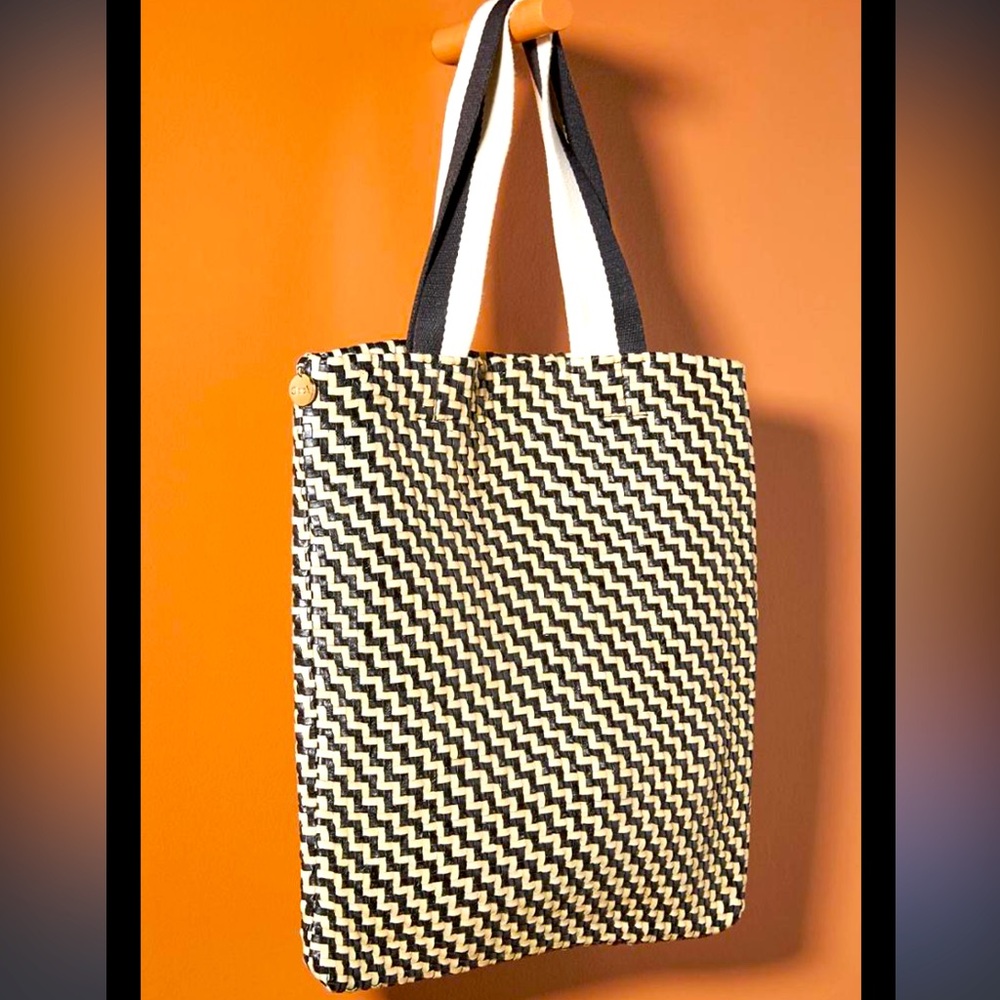 Clare V Woven Leather Tote